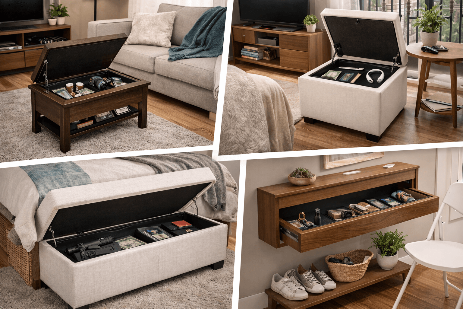 Hidden Compartment Furniture for Apartments