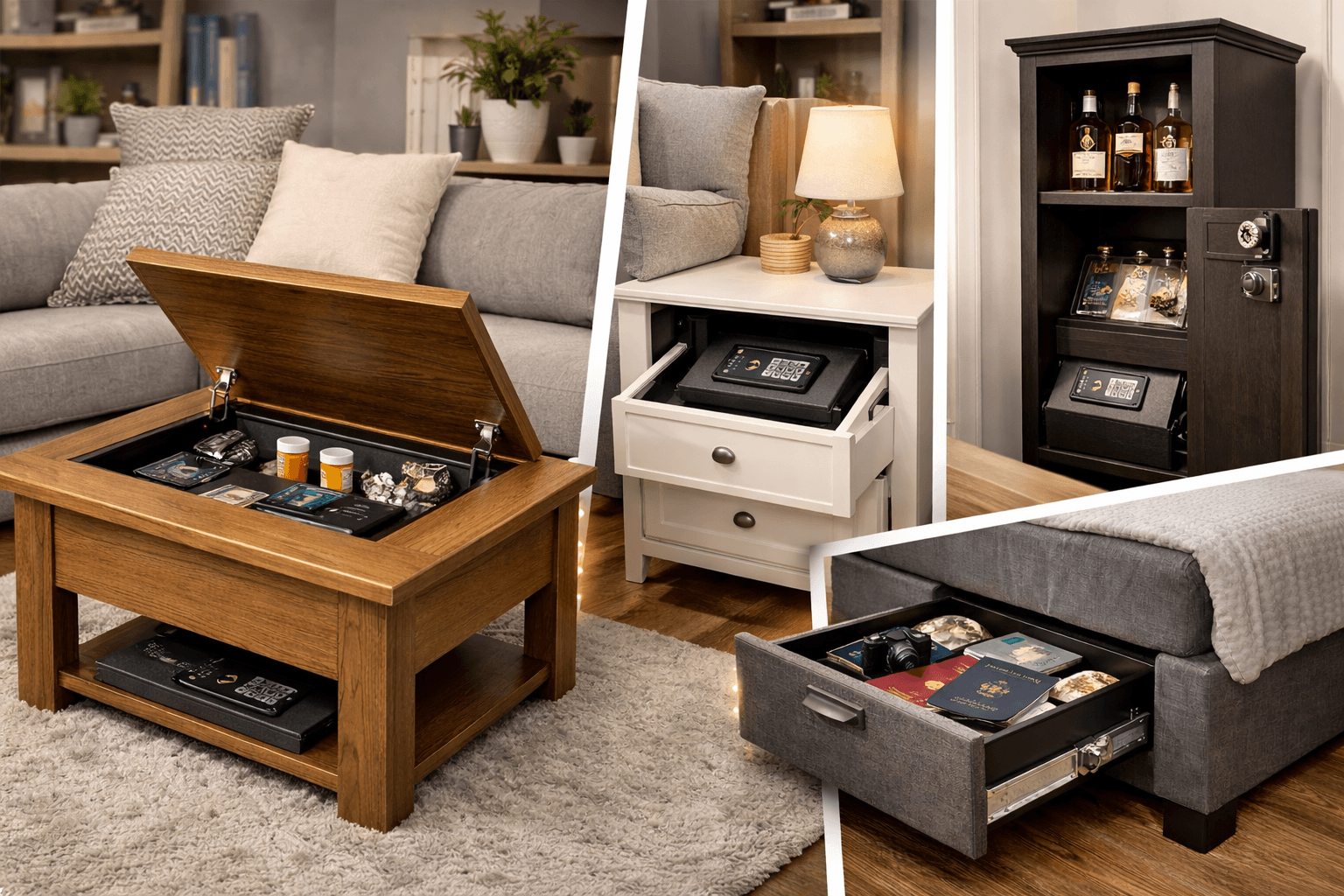 Lockable Hidden Compartment Furniture