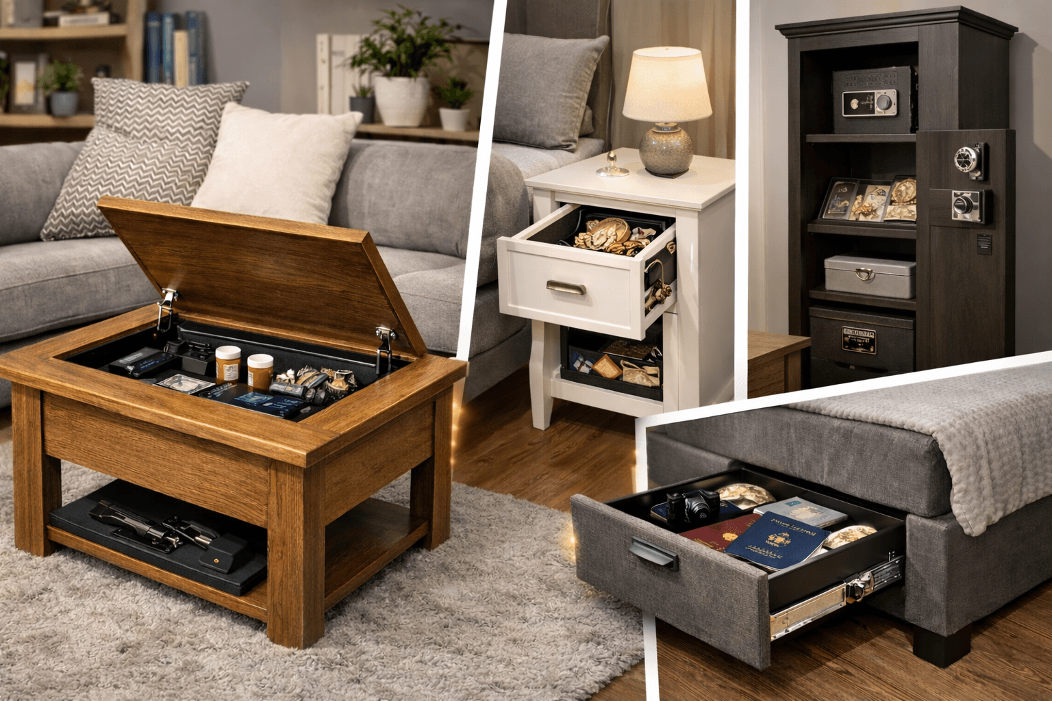 Furniture with Hidden Compartments for Valuables